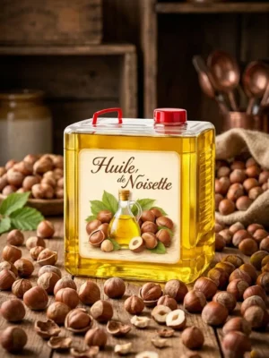 huile de noisette bidon