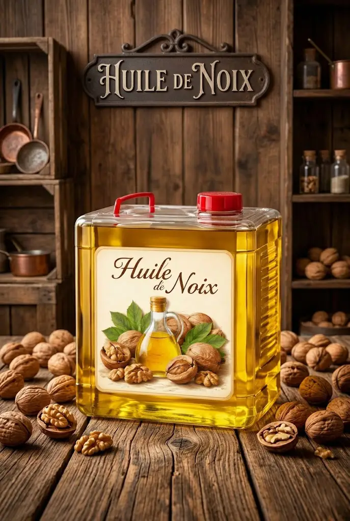 huile de noix bidon